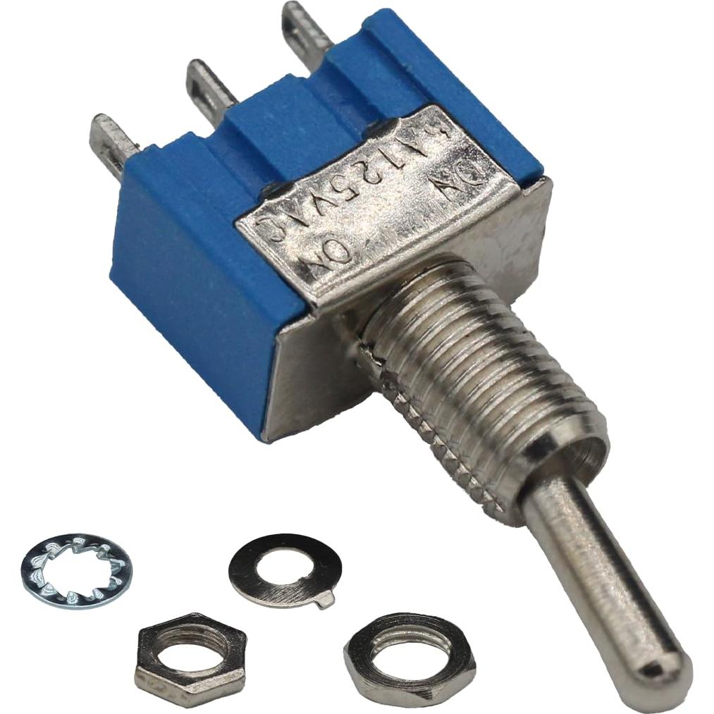 Interruptor de Palanca MTS102 Azuocn 15PCS 125V 6A SPDT