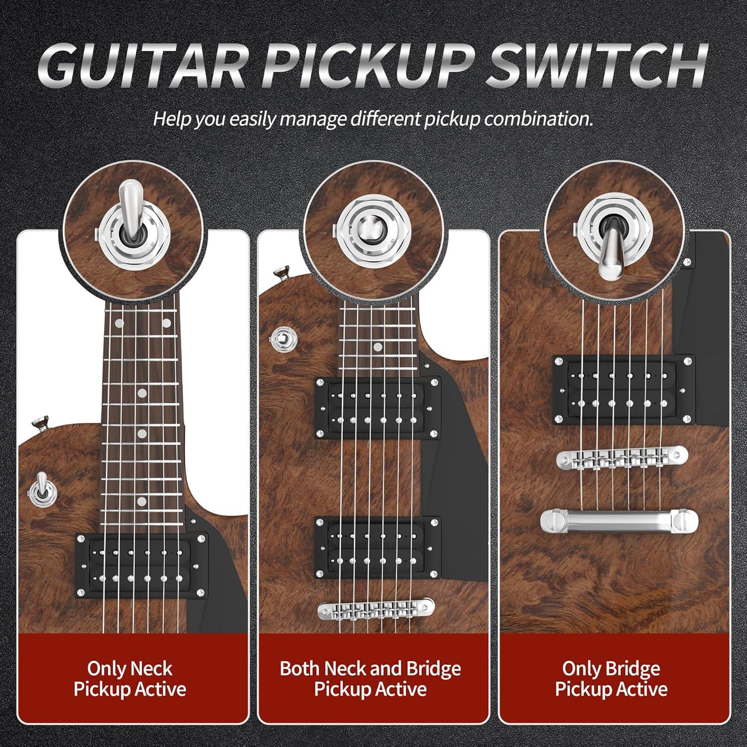 Interruptor de Palanca DaierTek 3 Vías DPDT para Guitarra