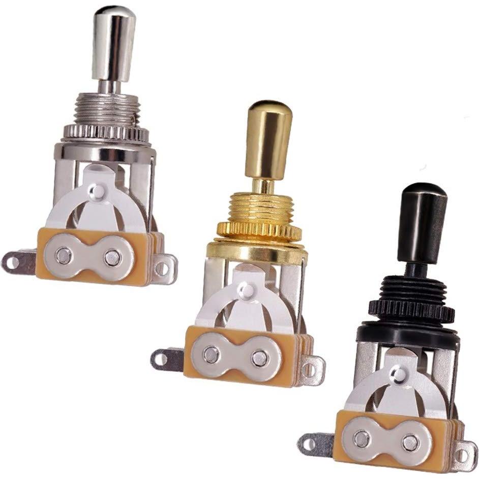 Interruptor de Palanca 3 Vías JD.Moon para Guitarra Eléctrica Negro