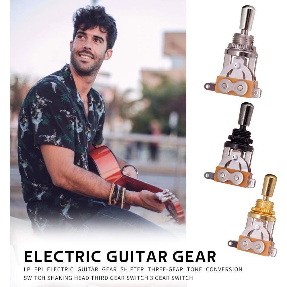 Interruptor de Palanca 3 Vías JD.Moon para Guitarra Eléctrica Negro