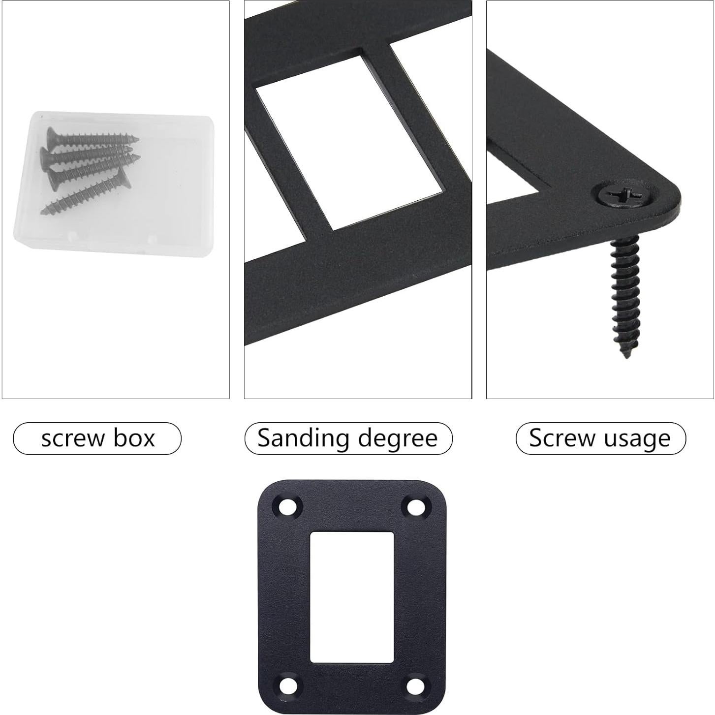 Panel de Interruptor MIIGII 1 Gang Aluminio Impermeable 47x68mm