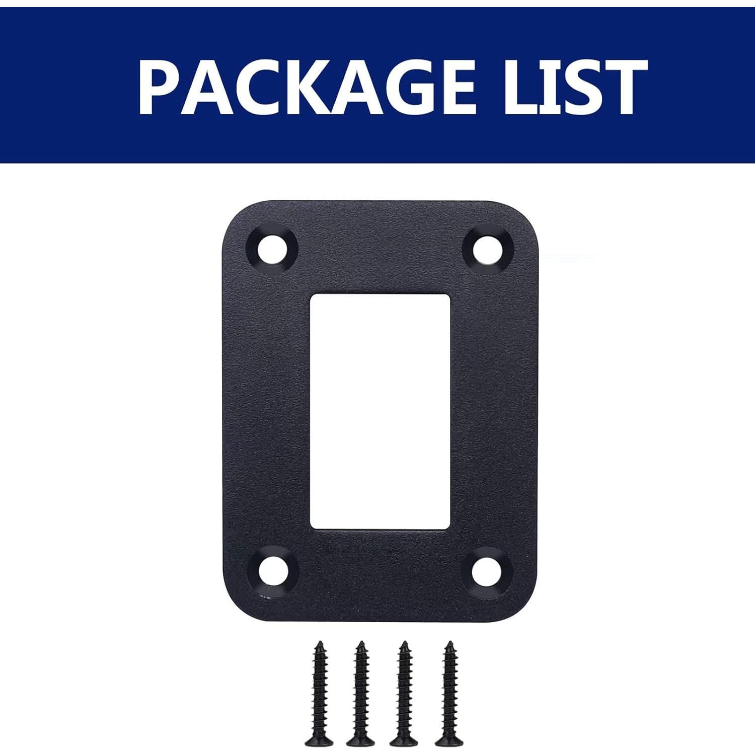 Panel de Interruptor MIIGII 1 Gang Aluminio Impermeable 47x68mm