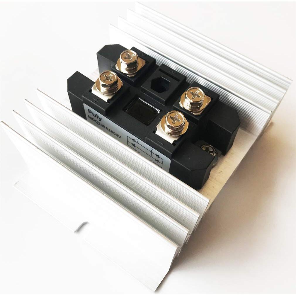 Rectificador de Puente Puly MDQ-100A 100A 1600V con Radiador