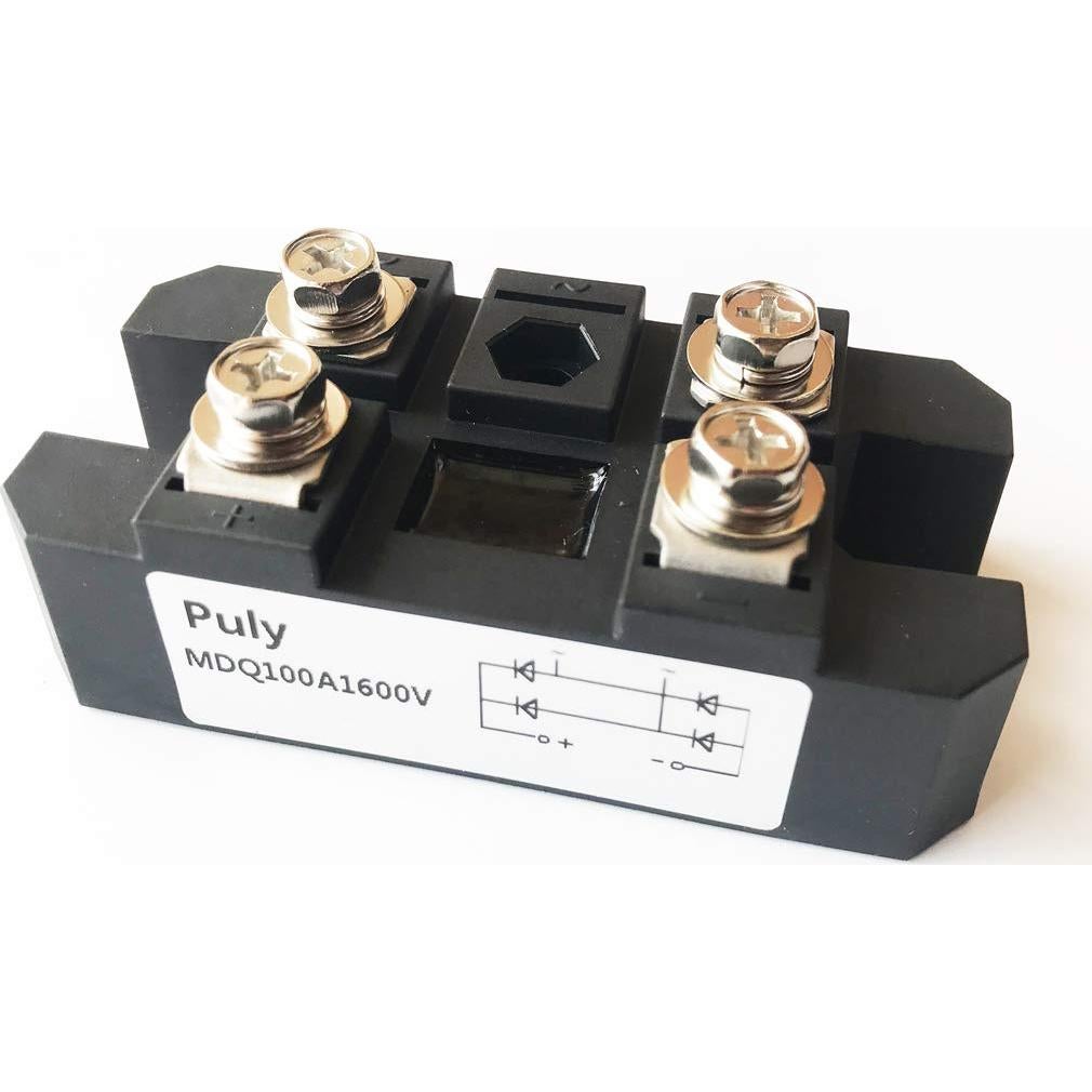 Rectificador de Puente Puly MDQ-100A 100A 1600V con Radiador