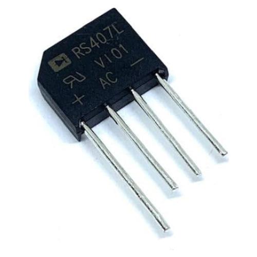 RS402L ** MFG Note: All Voltage RANGES are Now Marked AS RS407L, 100 Volts, 4 AMP, Part is Marked RS407L V101, Silicon Bridge Rectifier