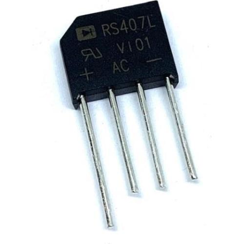 RS402L ** MFG Note: All Voltage RANGES are Now Marked AS RS407L, 100 Volts, 4 AMP, Part is Marked RS407L V101, Silicon Bridge Rectifier