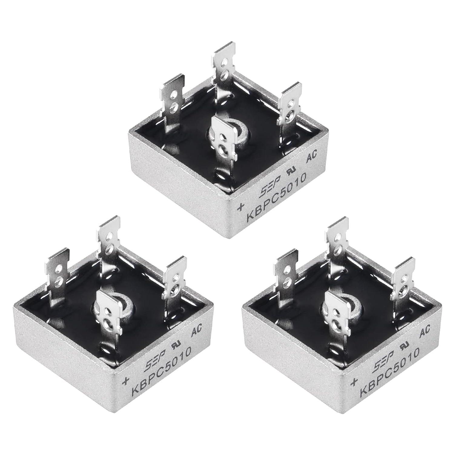 3 Piezas Diodo Rectificador Puente KBPC5010 50A 1000V