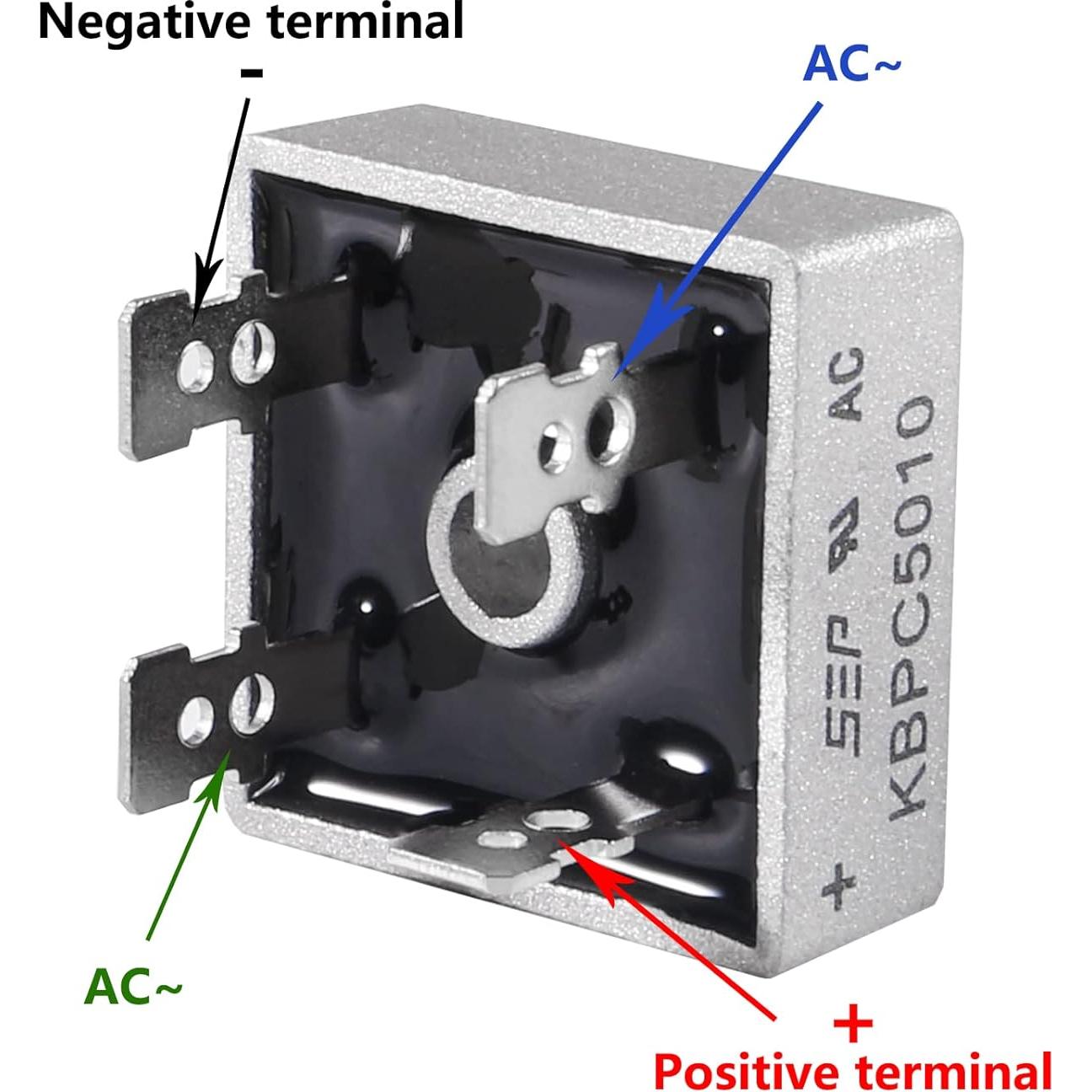 3 Piezas Diodo Rectificador Puente KBPC5010 50A 1000V