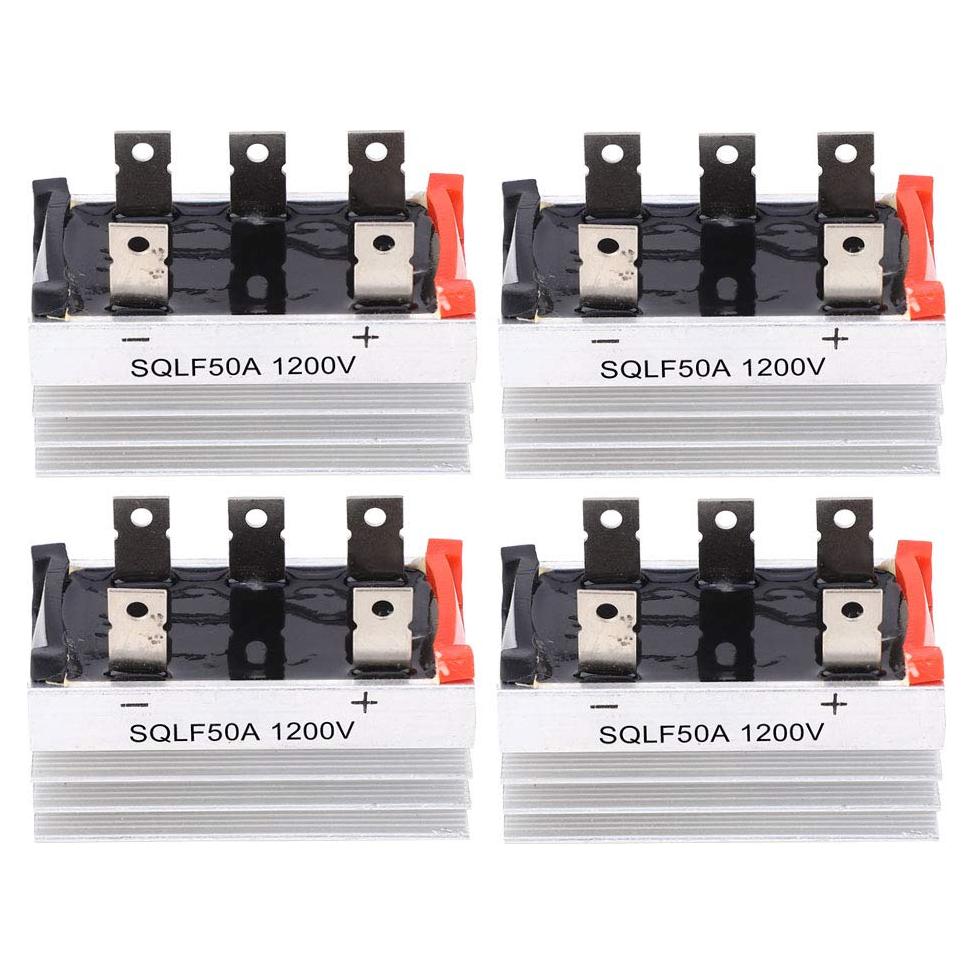 Puente Rectificador Trifásico SQLF50A 50A 1200V con Disipador