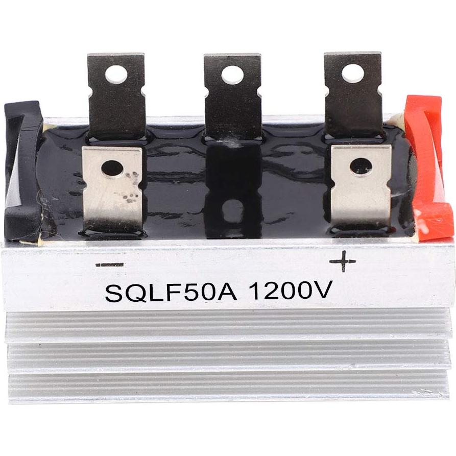 Puente Rectificador Trifásico SQLF50A 50A 1200V con Disipador