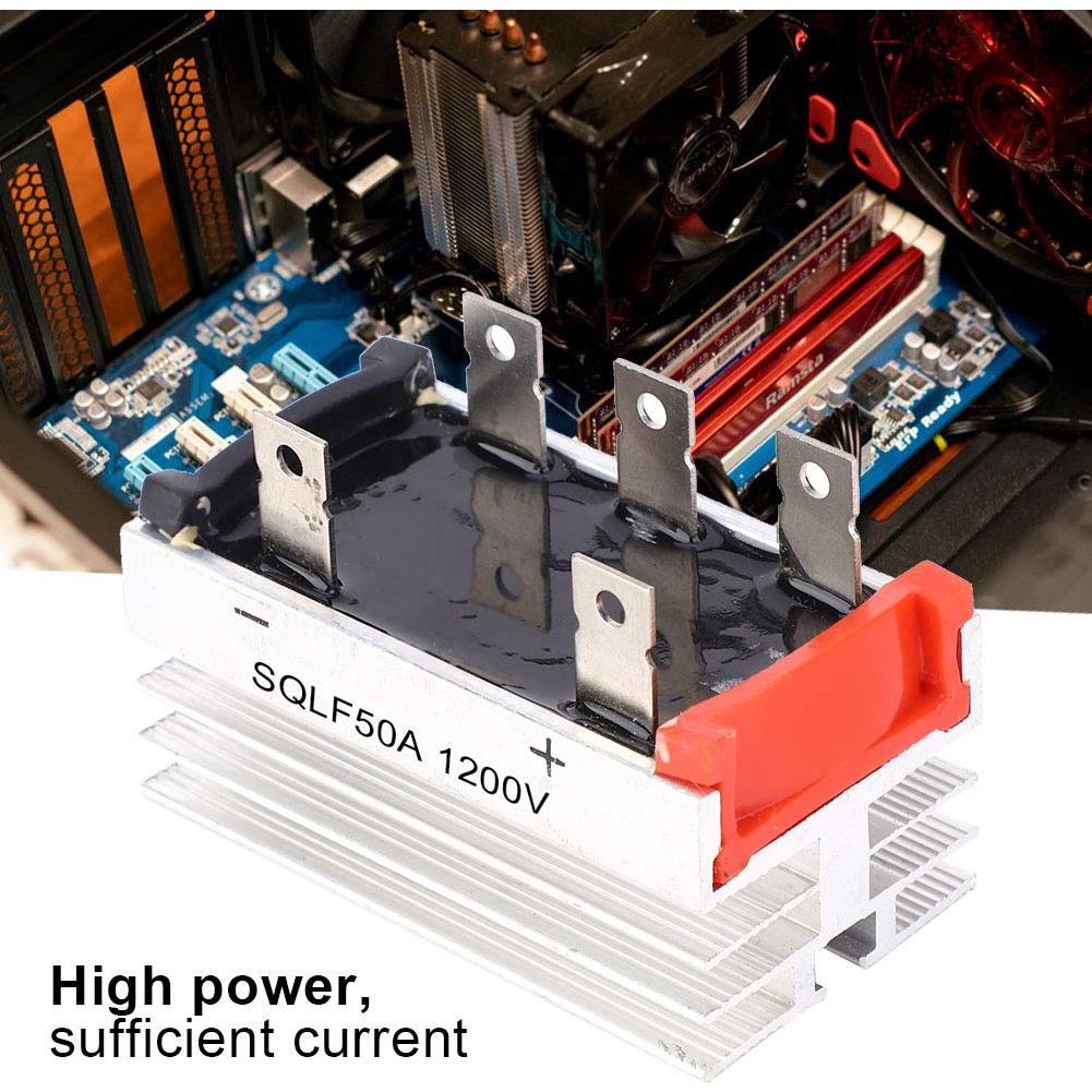 Puente Rectificador Trifásico SQLF50A 50A 1200V con Disipador