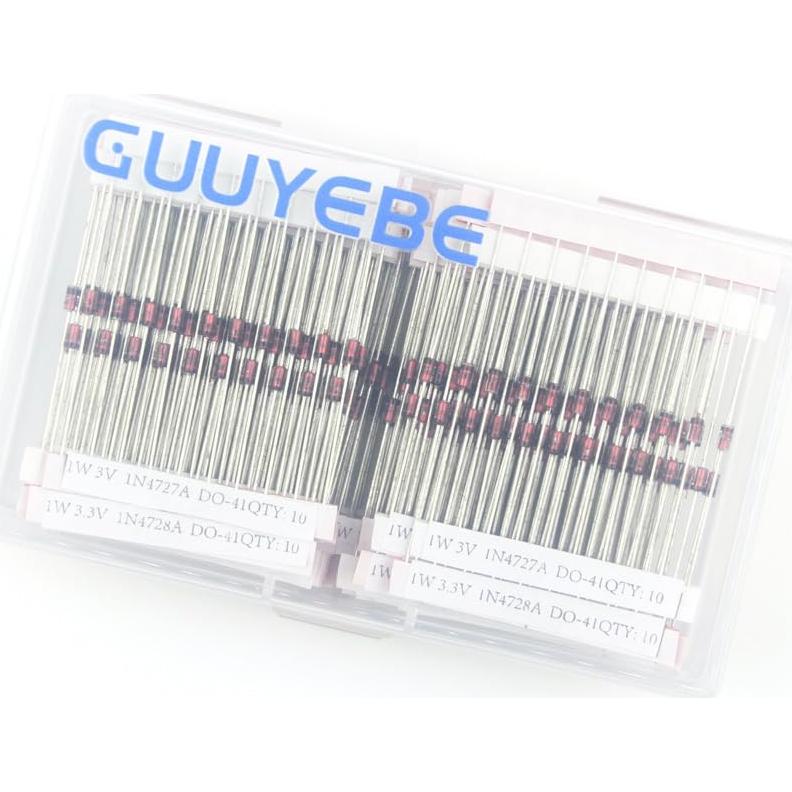 Kit de Diodos Zener 1W GuuYebe 600PCS 30 Valores DO-41