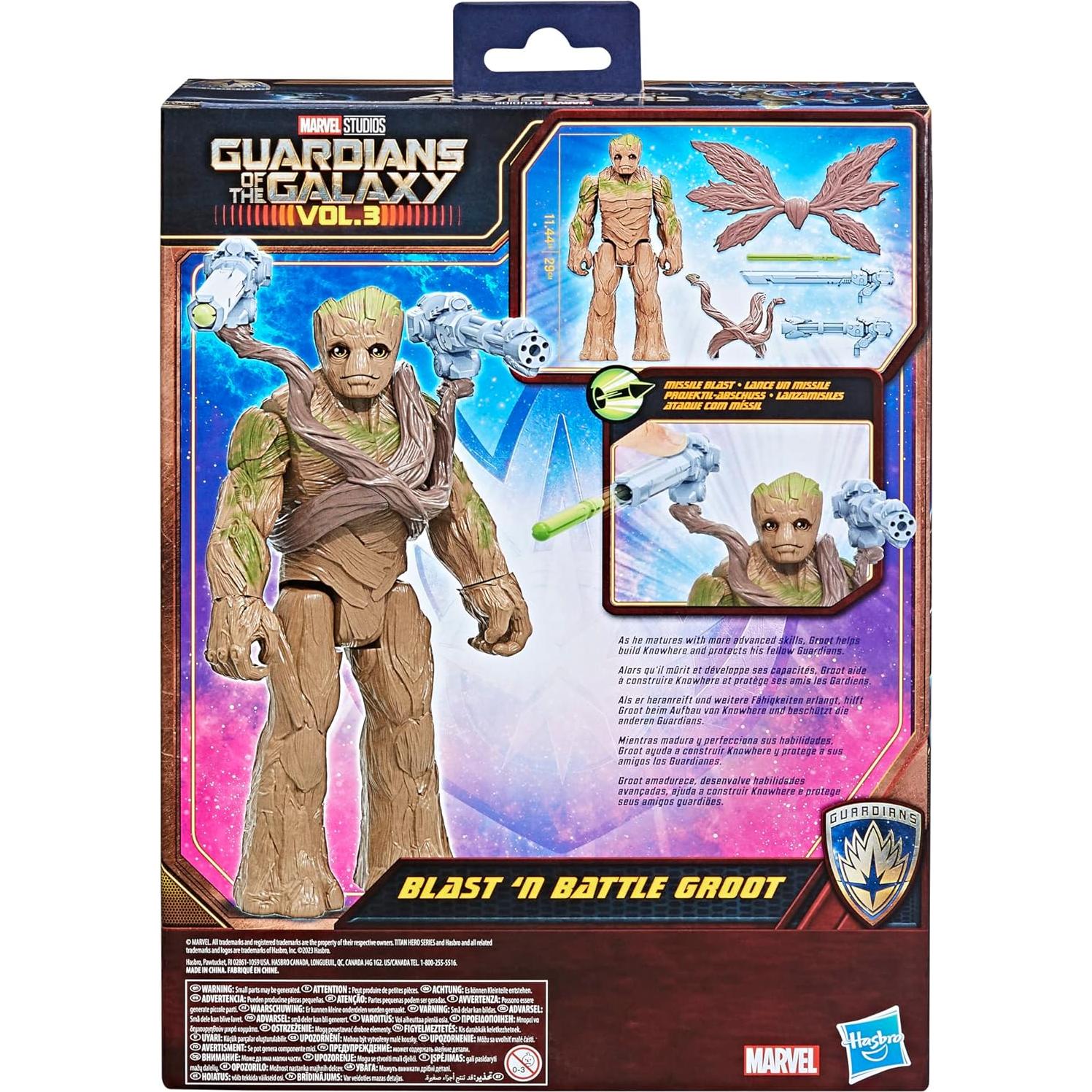 Figura de Acción Deluxe Groot Marvel Guardianes 29 cm