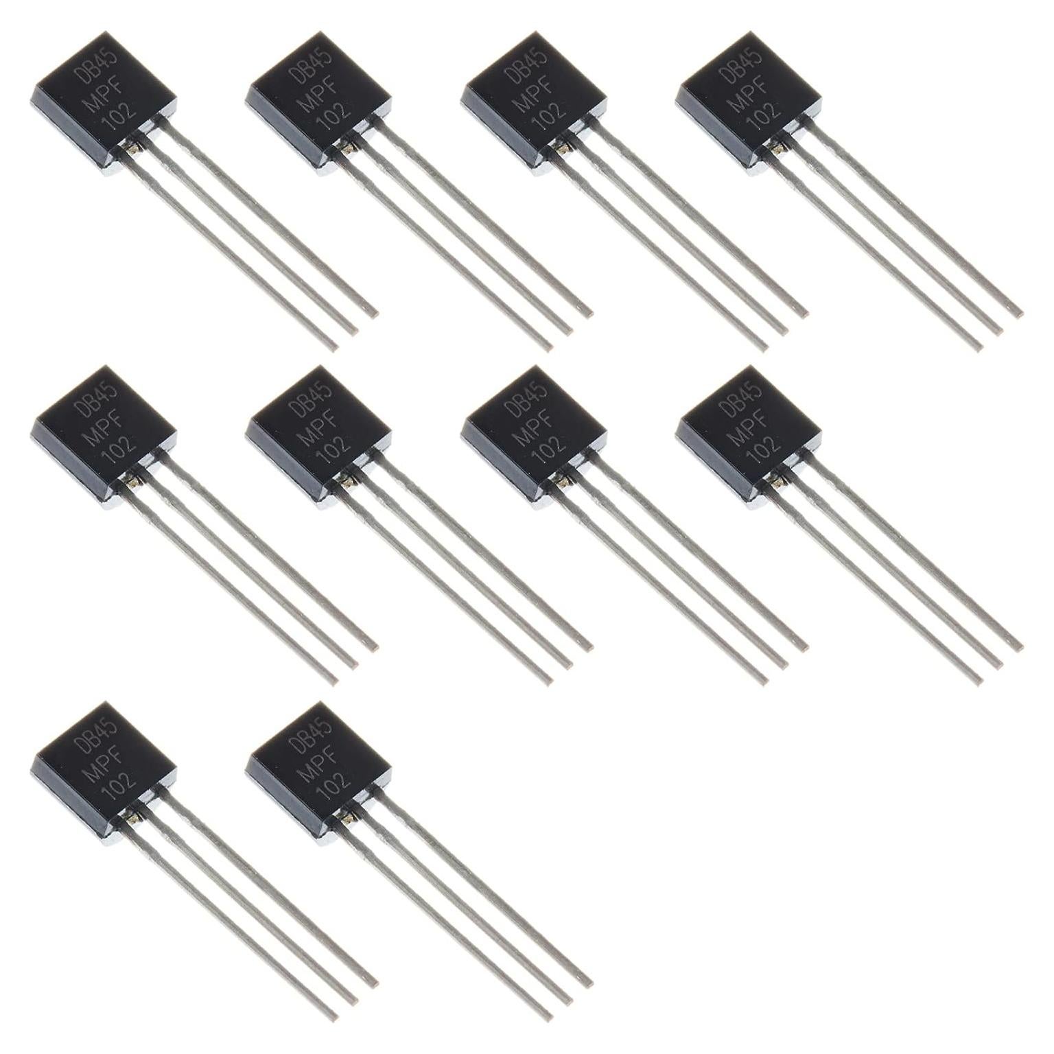 10 Piezas Transistor N-Channel MPF102 Bridgold TO-92