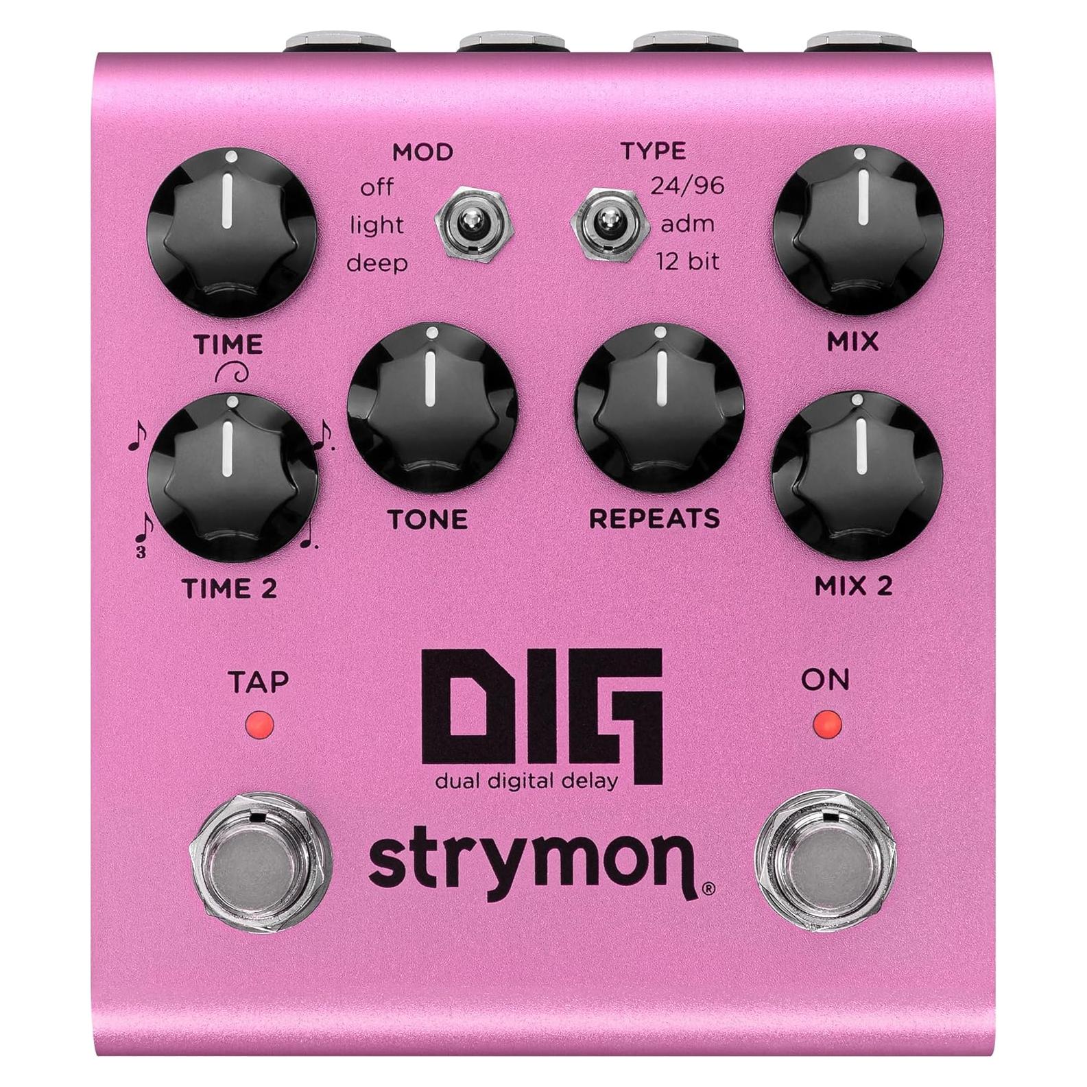 Pedal de Efectos Strymon DIG V2 Retardo Digital Doble Rosa