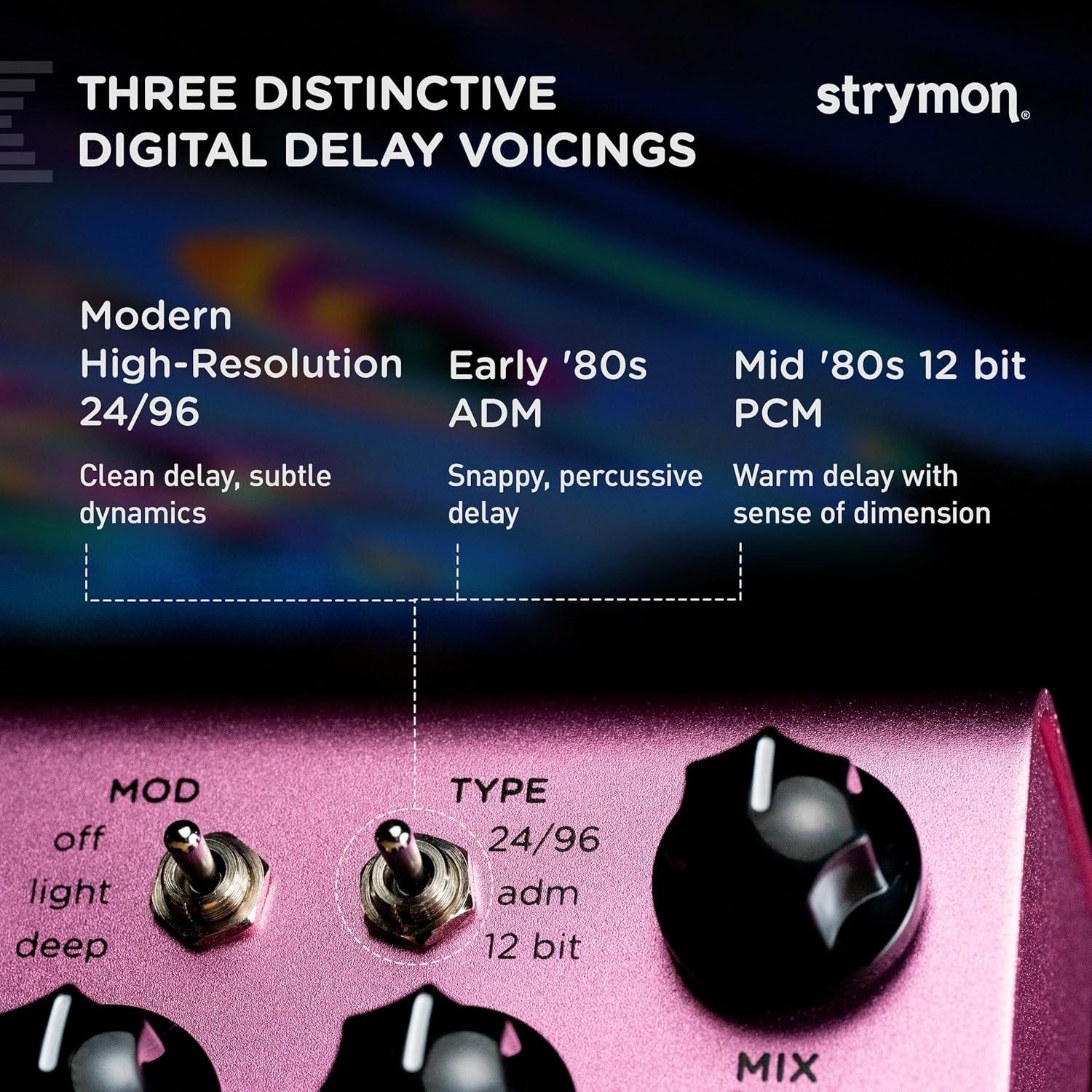 Pedal de Efectos Strymon DIG V2 Retardo Digital Doble Rosa