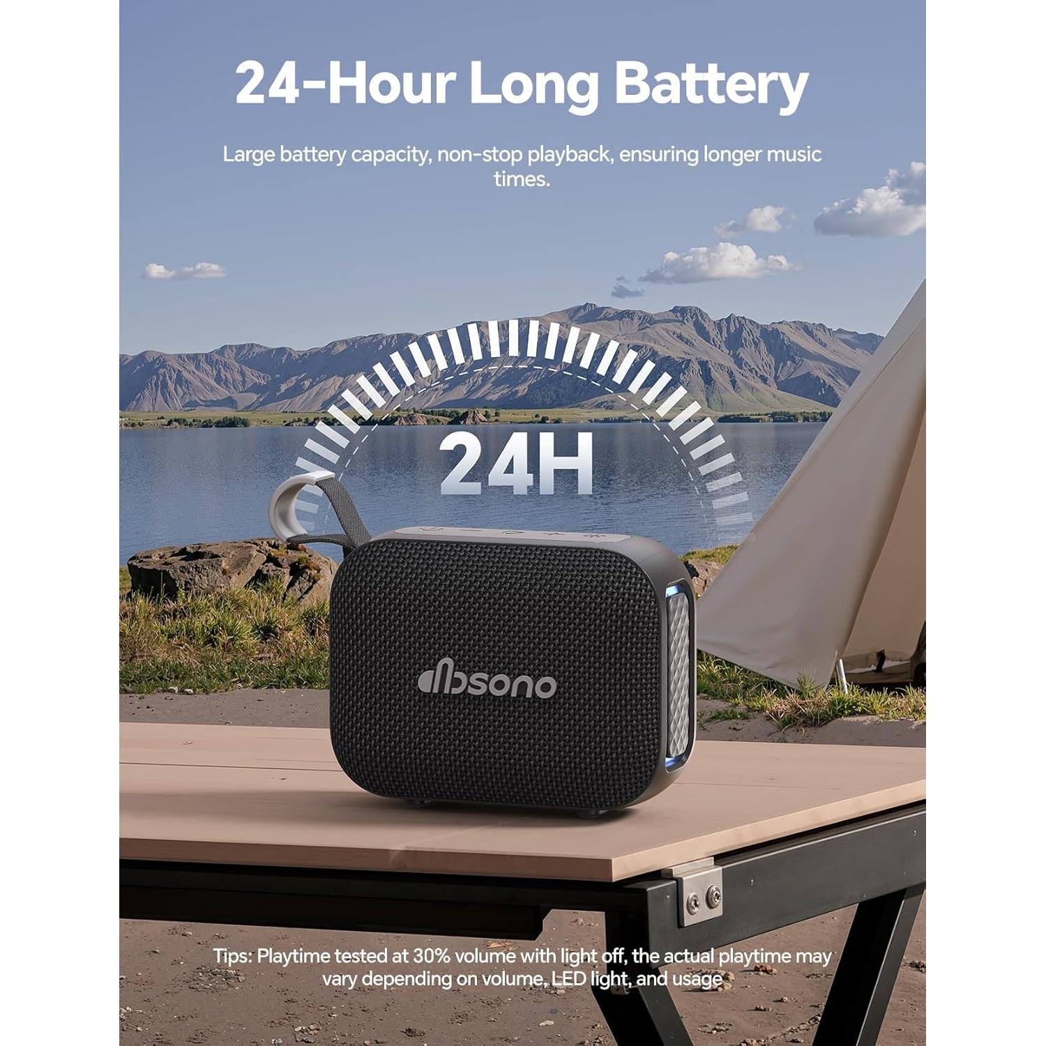 Altavoz Bluetooth Portátil Impermeable DB N7A Negro - 24H Reproducción