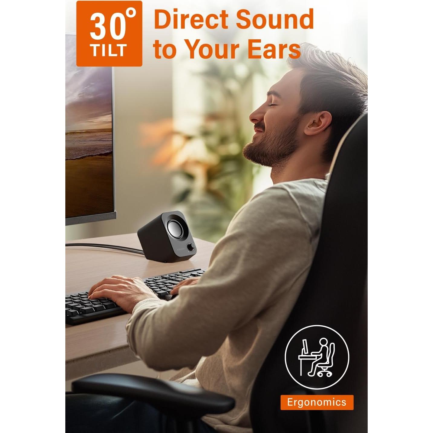 Altavoz Estéreo FUNLOGY 14W USB Compacto Negro