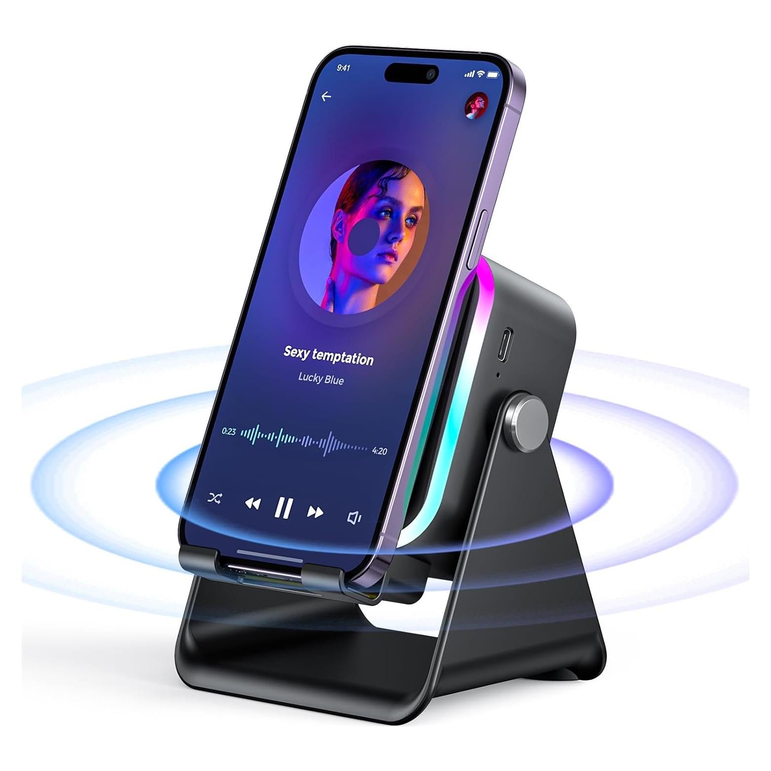 Altavoz Inducción AIKELA ZJ-027 Bluetooth 5.3 5 en 1 Negro