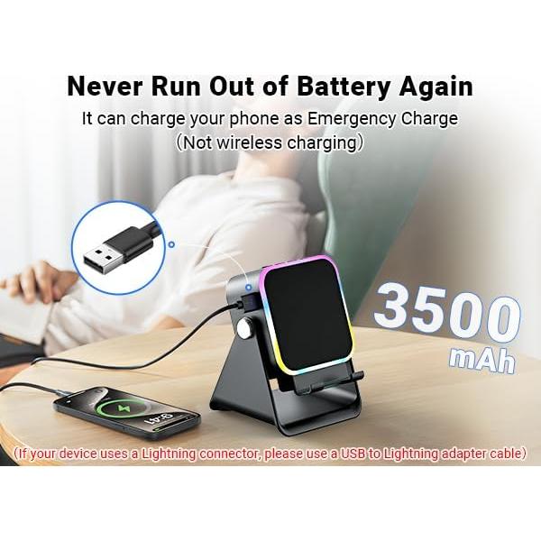 Altavoz Inducción AIKELA ZJ-027 Bluetooth 5.3 5 en 1 Negro