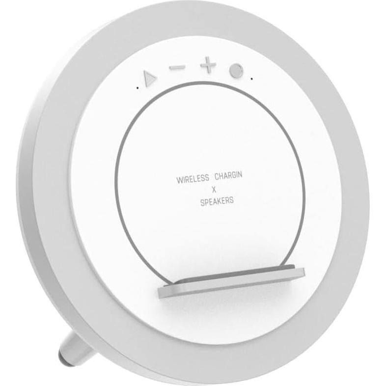 Altavoz Bluetooth 4-en-1 SIDVAR con Luz Nocturna y Carga Inalámbrica