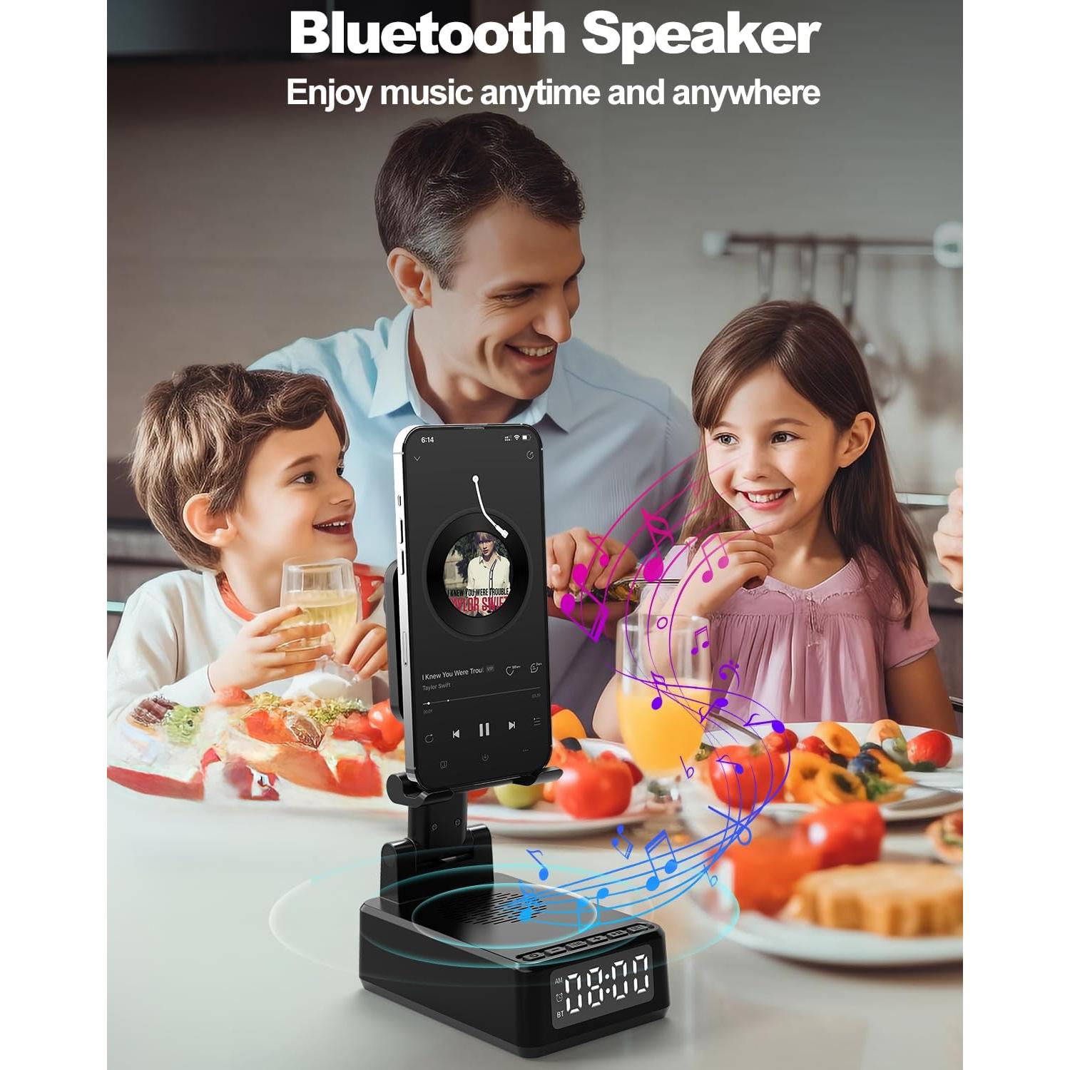 Soporte para Teléfono Celular WamGra 5-en-1 con Altavoz Bluetooth