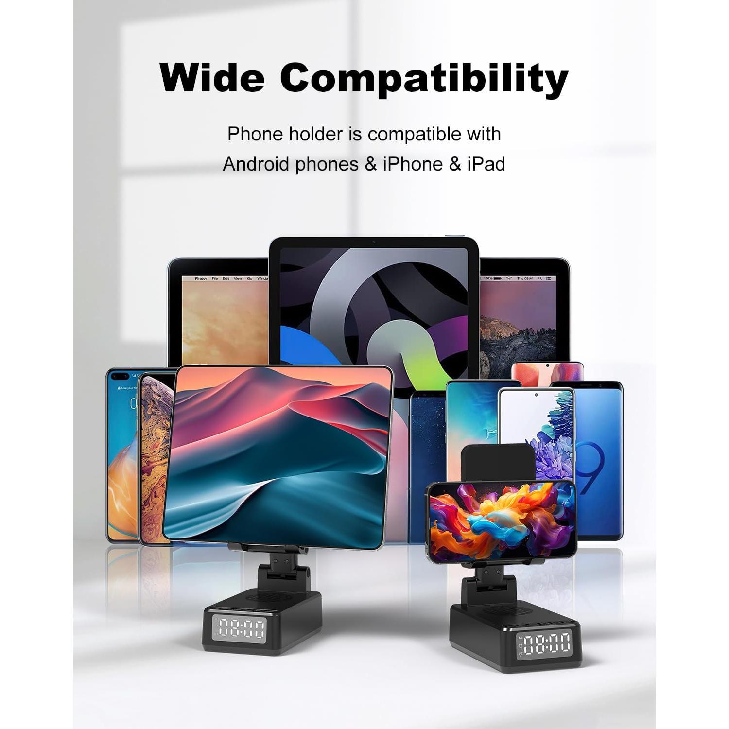 Soporte para Teléfono Celular WamGra 5-en-1 con Altavoz Bluetooth