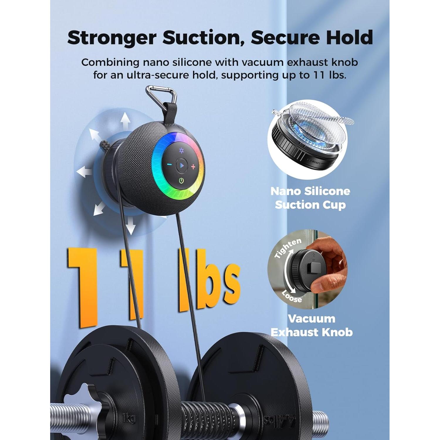 Altavoz Bluetooth Portátil DB F33 Impermeable 360° Negro