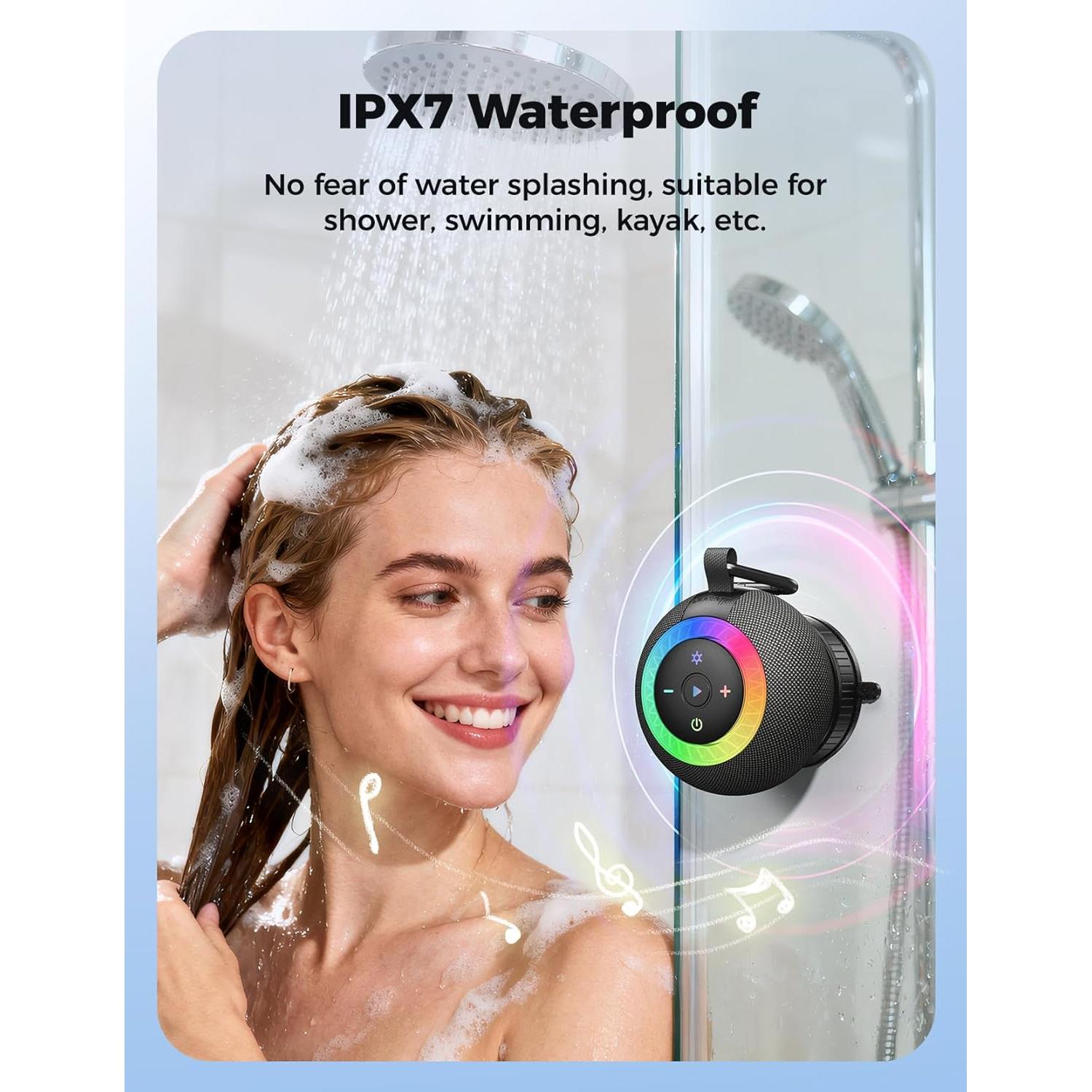 Altavoz Bluetooth Portátil DB F33 Impermeable 360° Negro