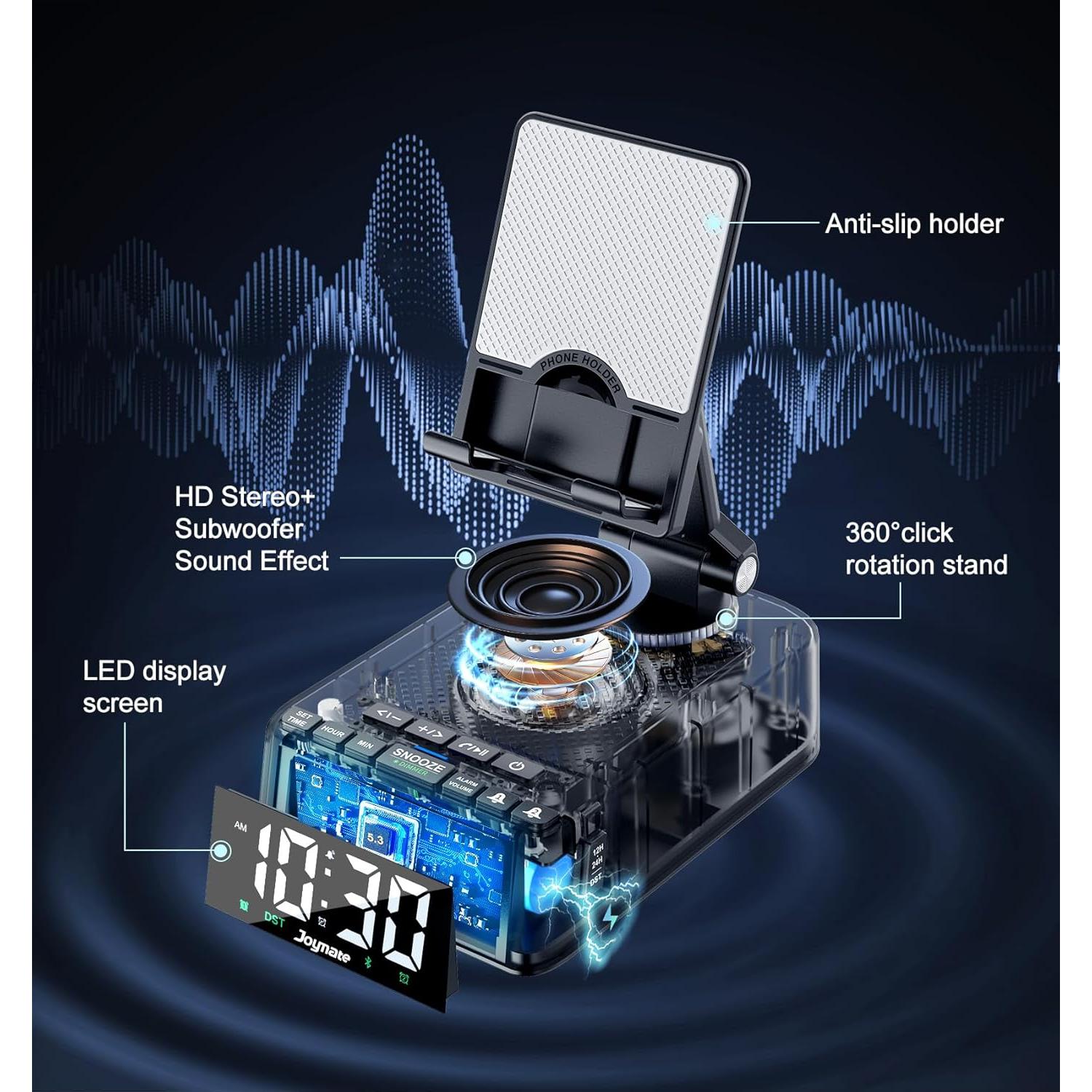 Soporte para Teléfono con Altavoz Bluetooth Joymate L40-1