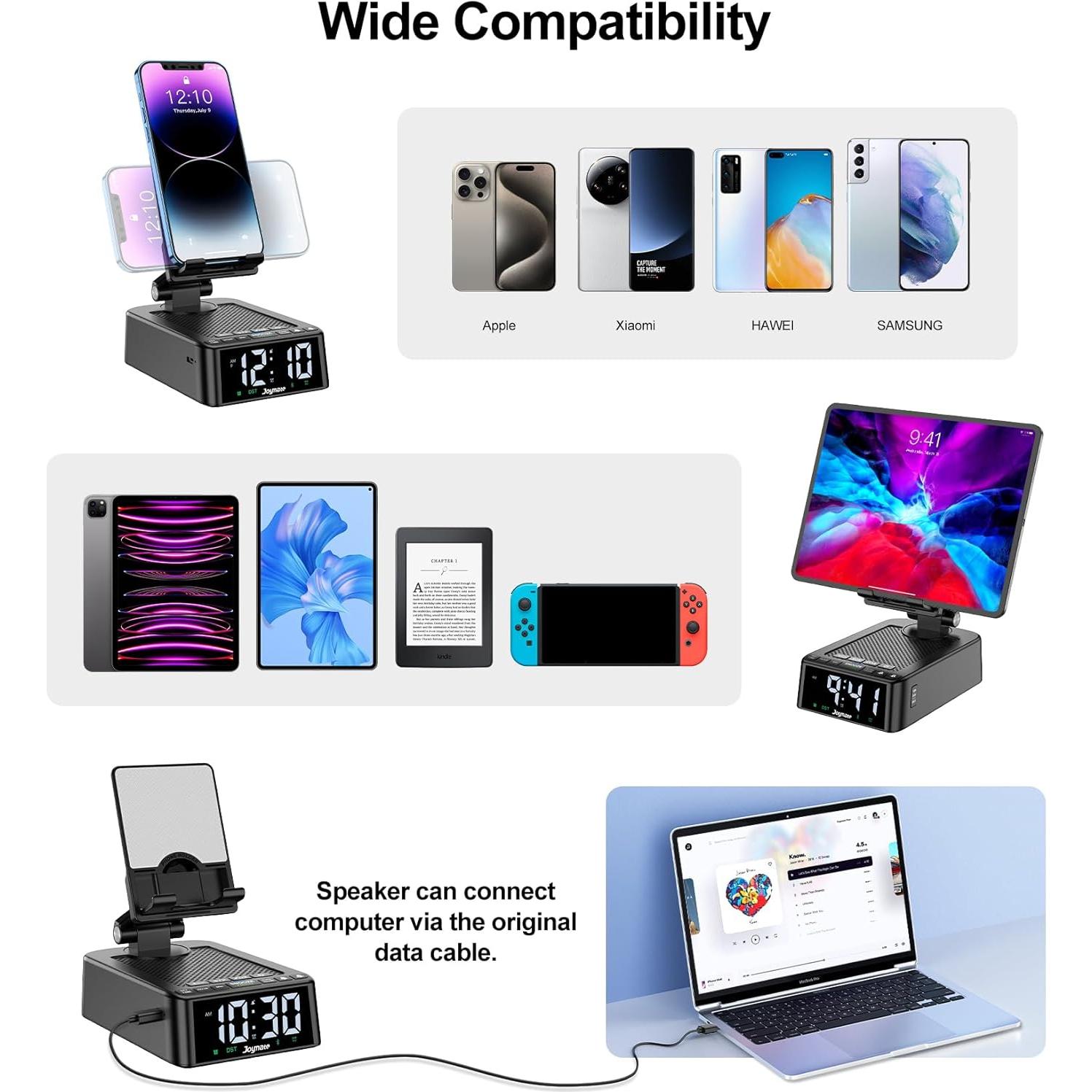 Soporte para Teléfono con Altavoz Bluetooth Joymate L40-1