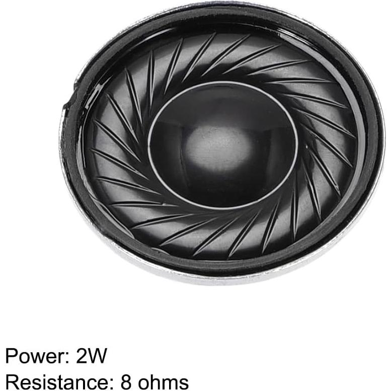 Altavoz Magnético Interno uxcell 23mm 2W 8 Ohm 4 Pcs