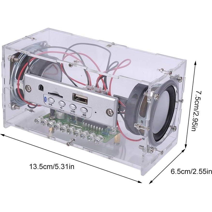 Kit de Altavoz Bluetooth DIY MiOYOOW con Luces LED Intermitentes