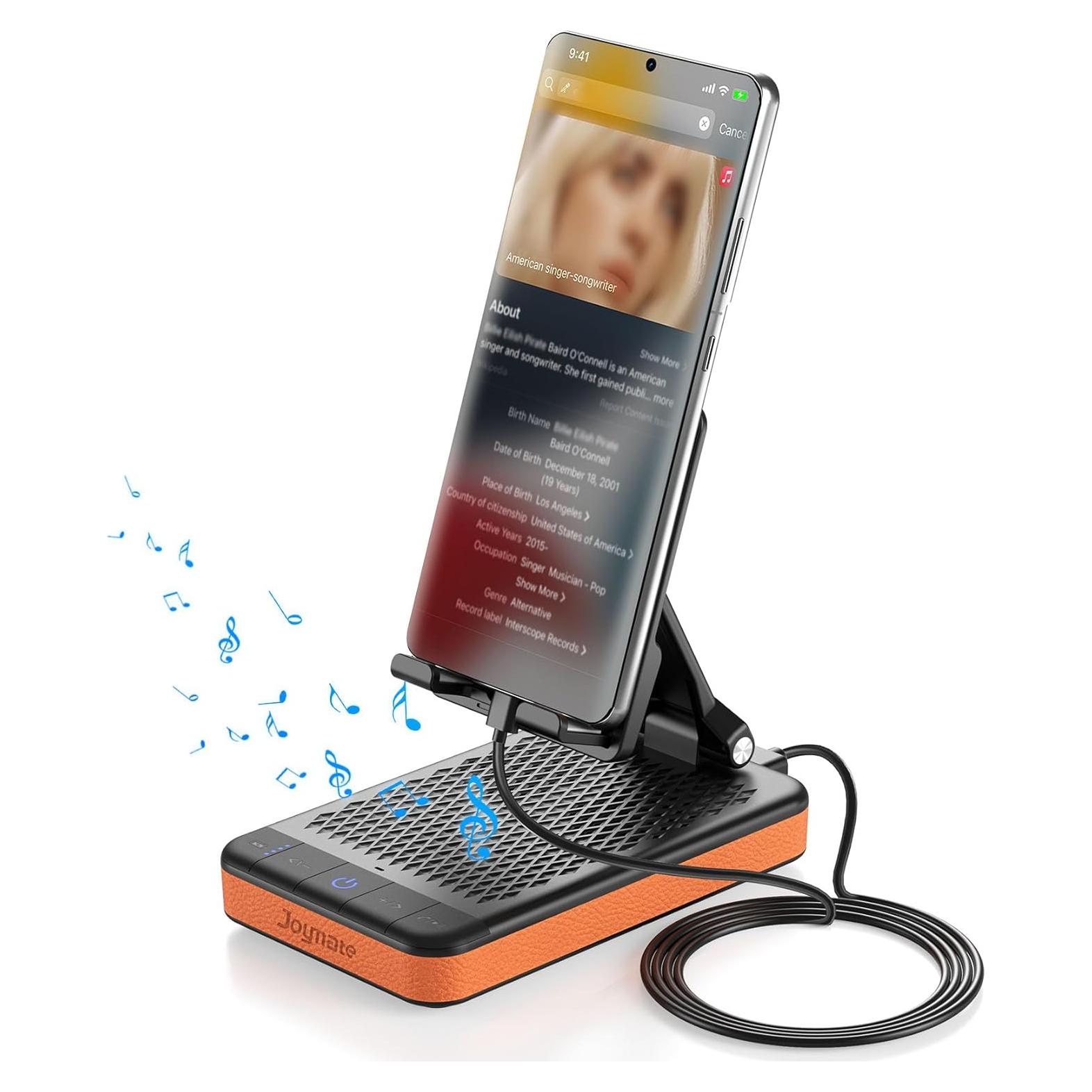 Soporte de Carga Slim Joymate 5000mAh con Altavoz Bluetooth