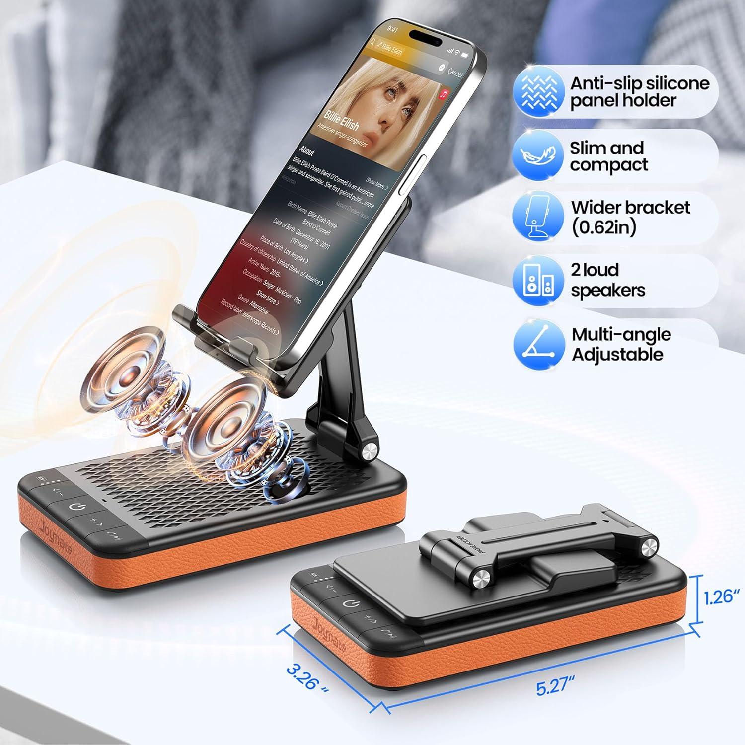 Soporte de Carga Slim Joymate 5000mAh con Altavoz Bluetooth