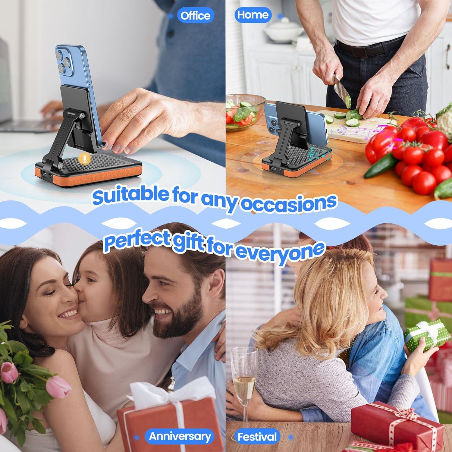 Soporte de Carga Slim Joymate 5000mAh con Altavoz Bluetooth