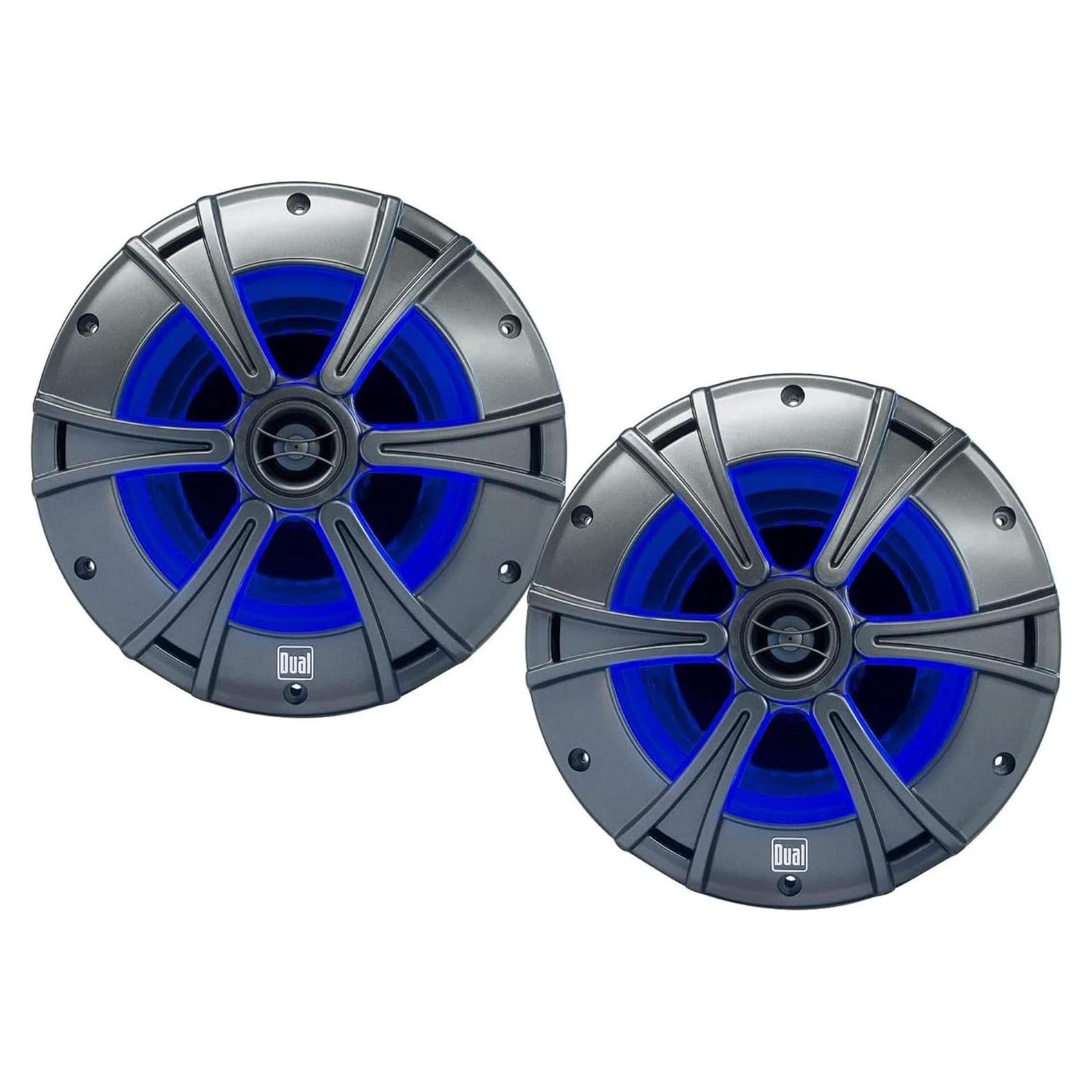 Altavoces Marinos Dual Electronics DMS8027 8" 2 Vías LED Azul