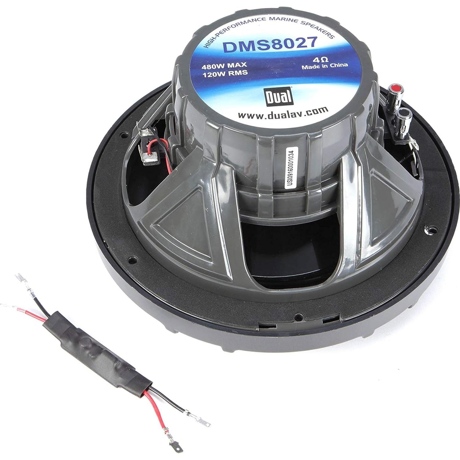 Altavoces Marinos Dual Electronics DMS8027 8" 2 Vías LED Azul