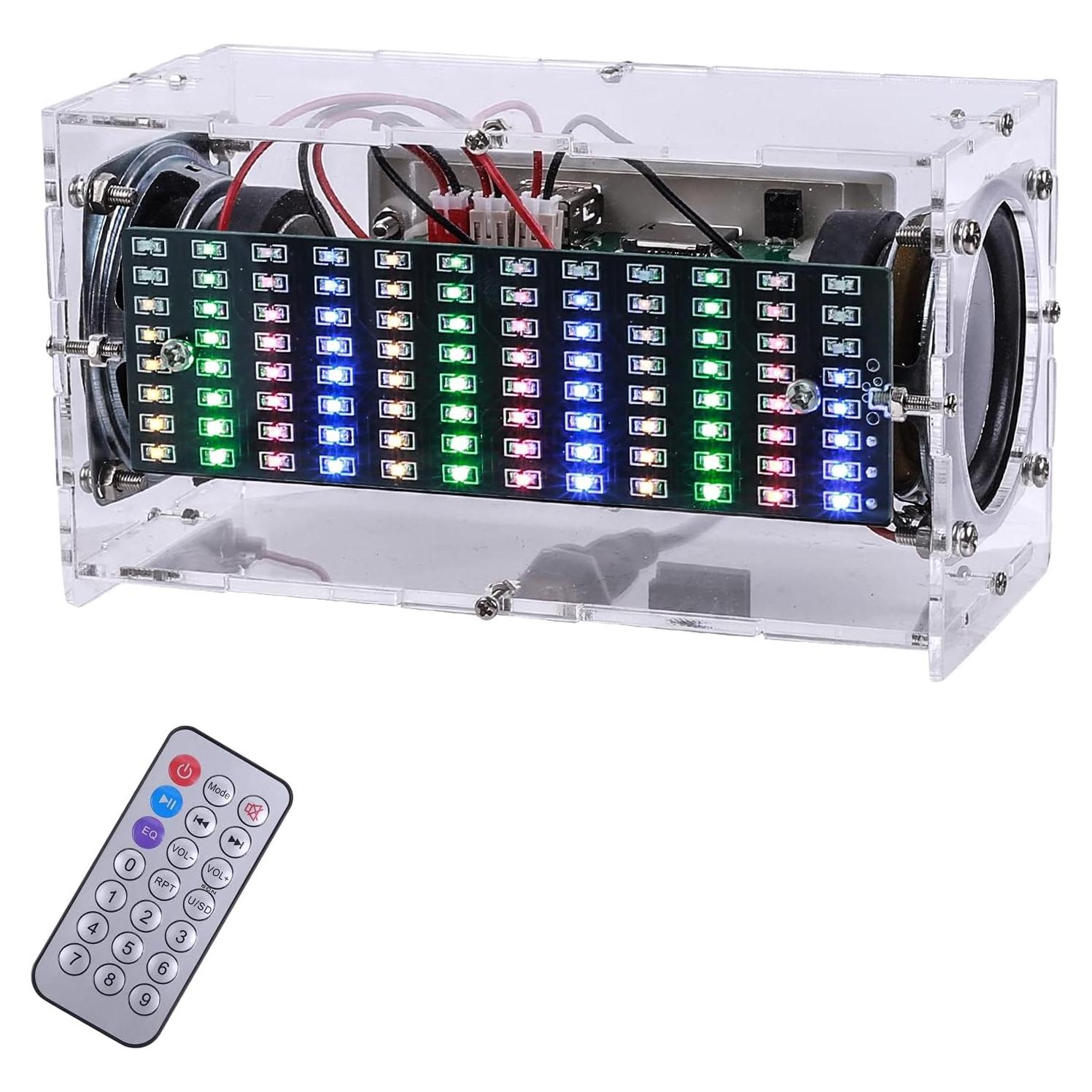 Kit de Altavoz Estéreo MiOYOOW Bluetooth DIY 5W con LED