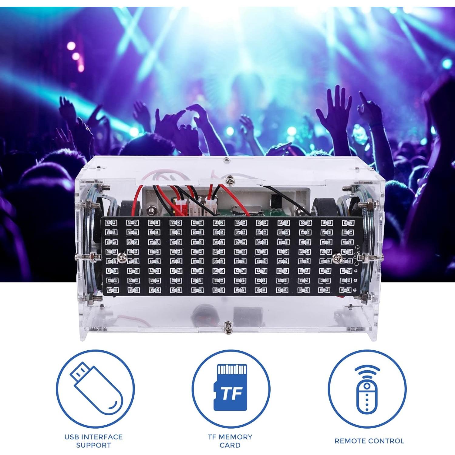 Kit de Altavoz Estéreo MiOYOOW Bluetooth DIY 5W con LED