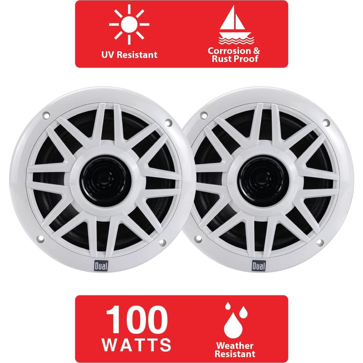 Radio Marina Dual MXP152W con Bluetooth y 2 Altavoces 6.5"