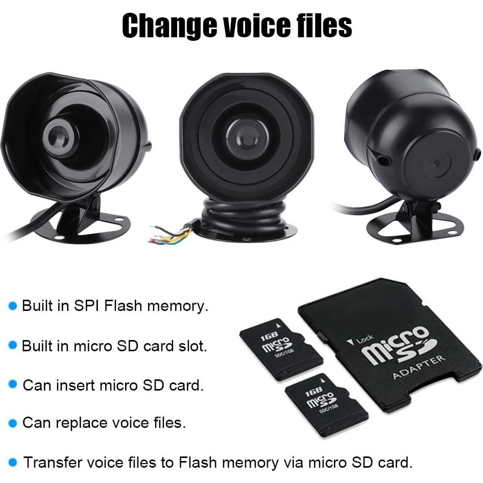 Altavoz Electrónico Mugast con Alarma 115dB IP65 10W