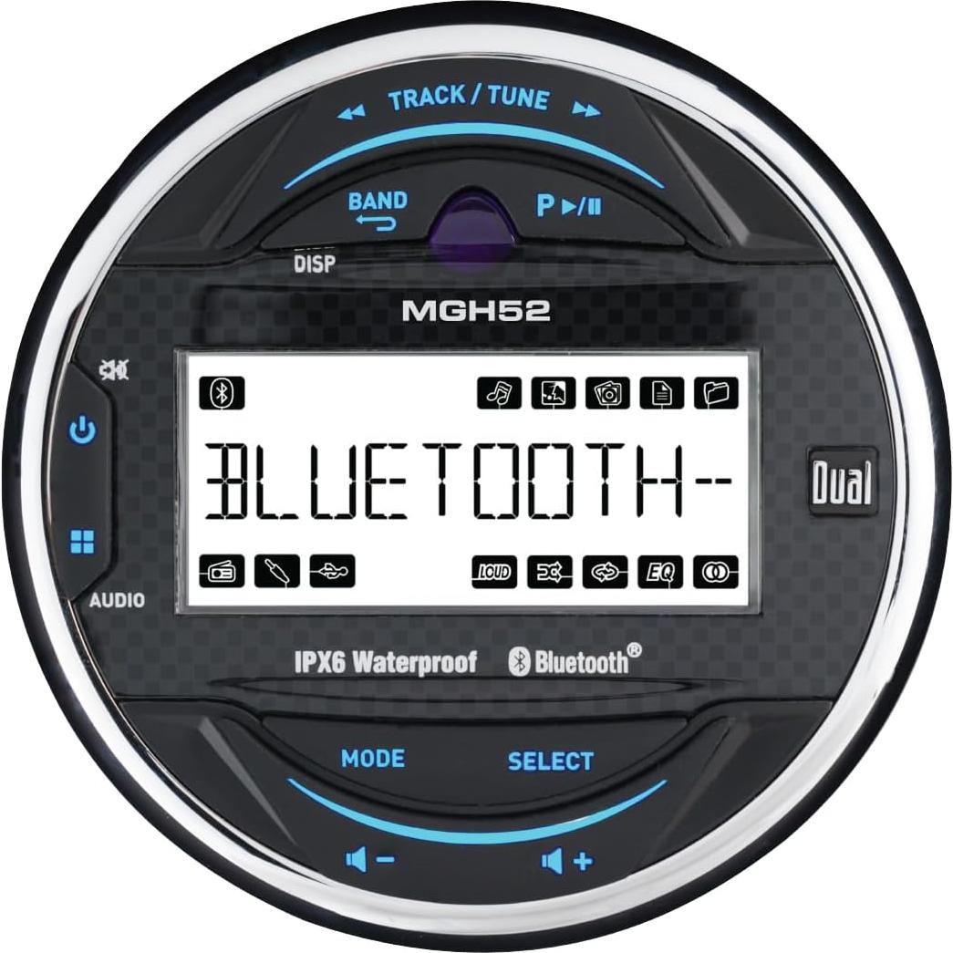 Receptor de Medios Marino Dual MXPGH52 con Bluetooth y Altavoces 6.5"