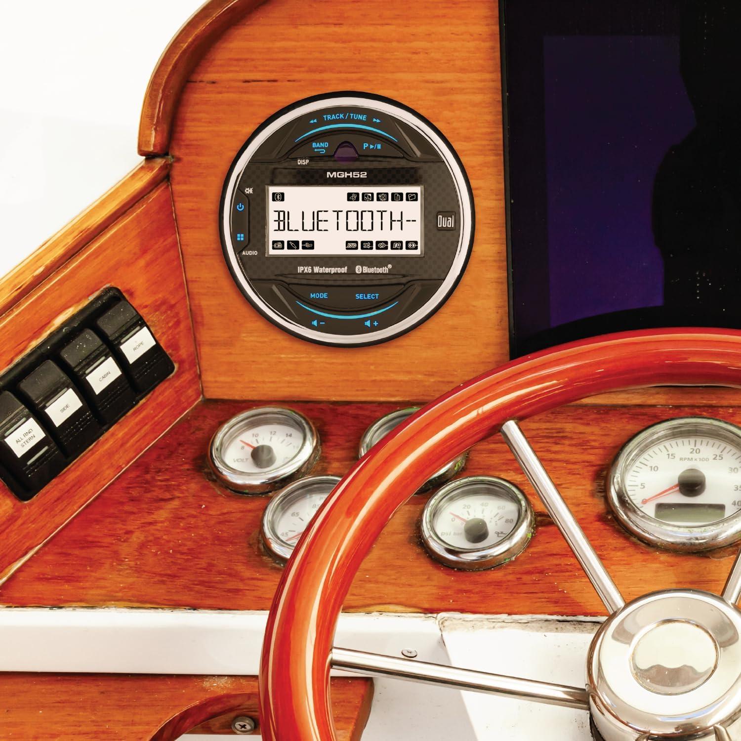 Receptor de Medios Marino Dual MXPGH52 con Bluetooth y Altavoces 6.5"