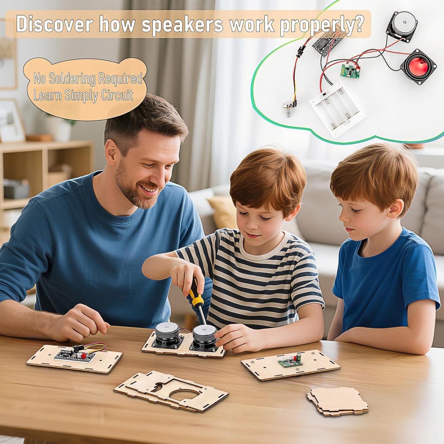 Kit de Altavoz Bluetooth DIY Swhmc - Proyectos STEM para Niños