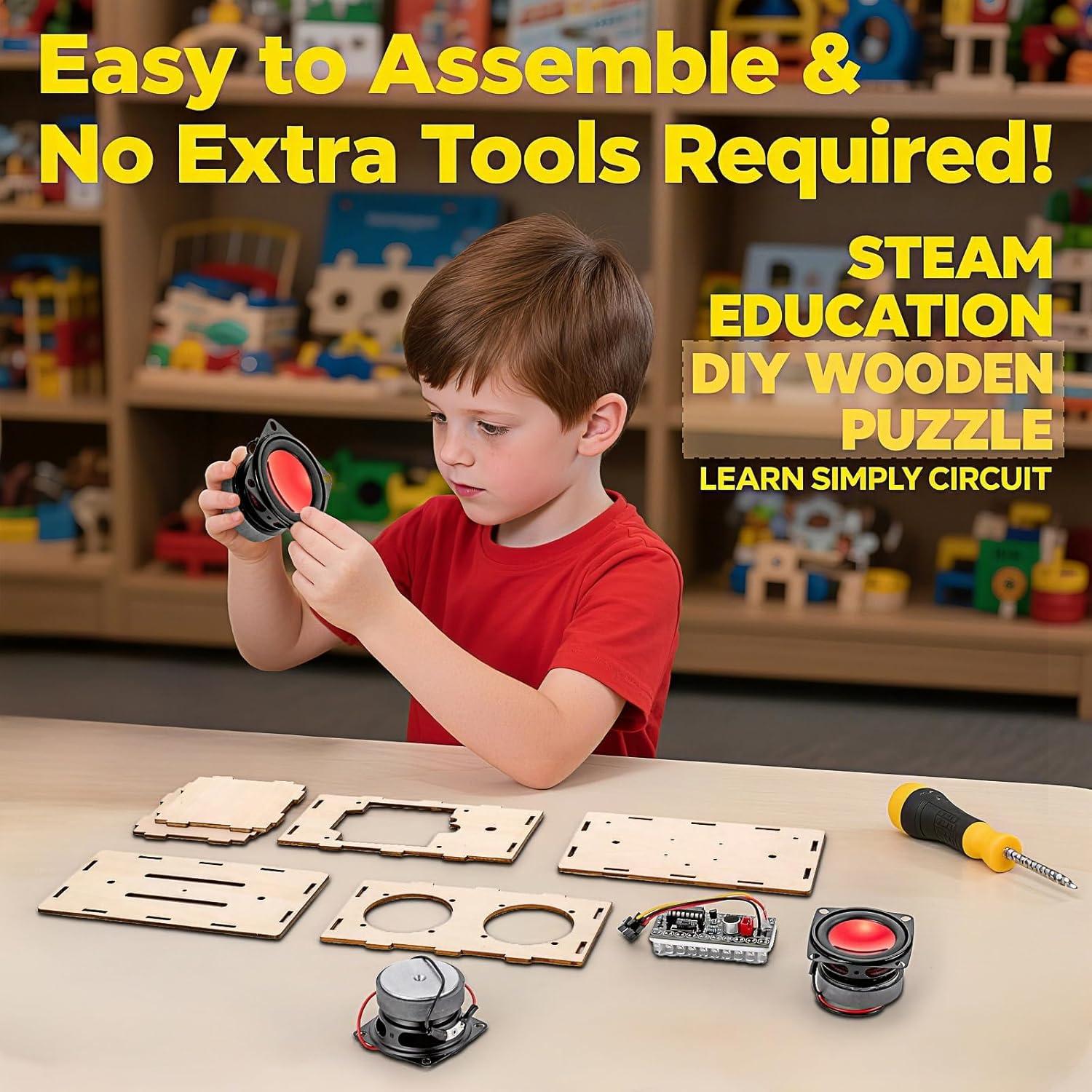 Kit de Altavoz Bluetooth DIY Swhmc - Proyectos STEM para Niños