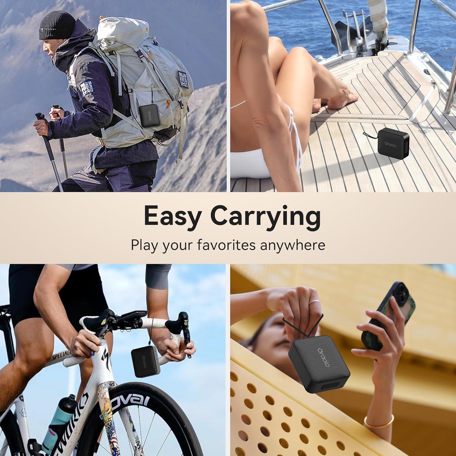 Altavoz Bluetooth Oraolo BS11, portátil IPX7, sonido estéreo, 7h