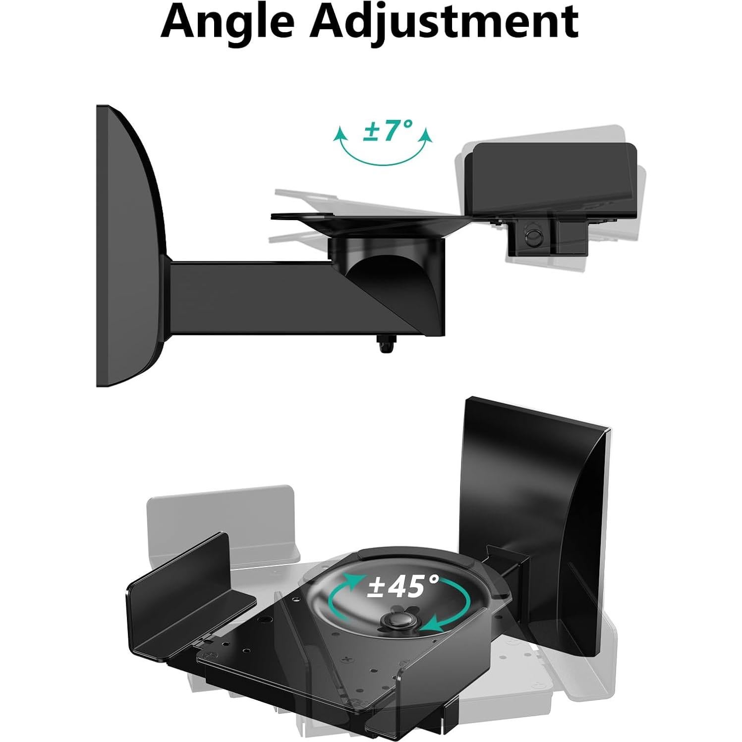 Soportes de Pared para Altavoces WALI SWM201, 25 kg, Negro