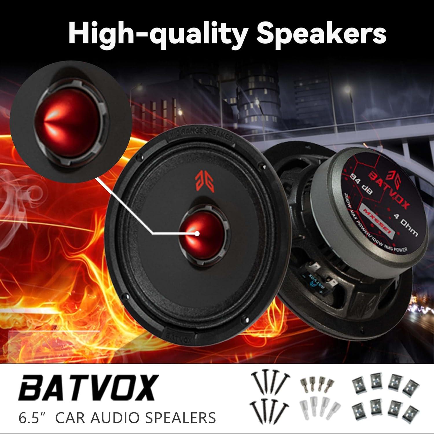 Altavoces de Audio Guooreat MX65E1 6.5" 400W Negro (2 Pzs)