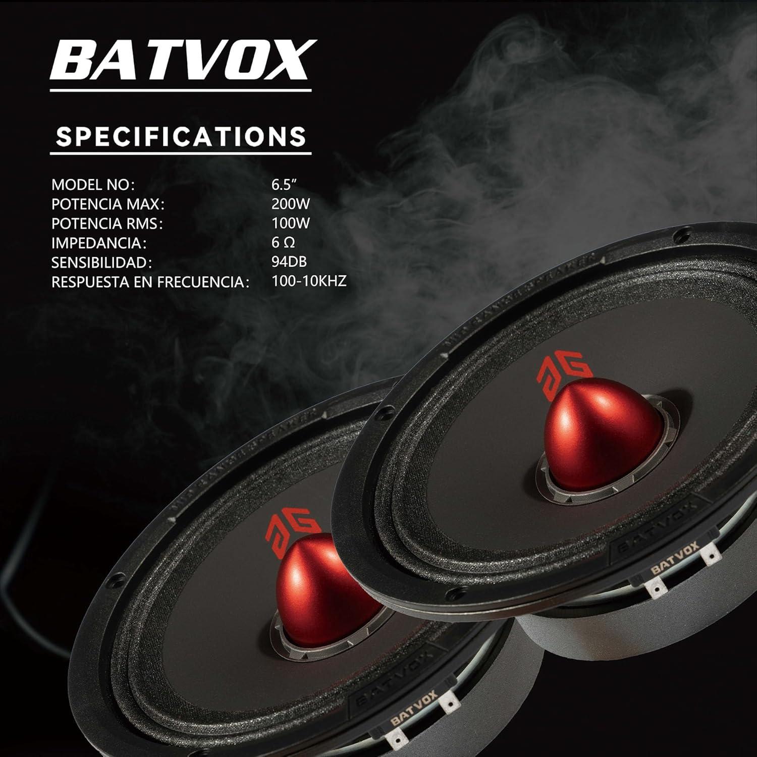 Altavoces de Audio Guooreat MX65E1 6.5" 400W Negro (2 Pzs)